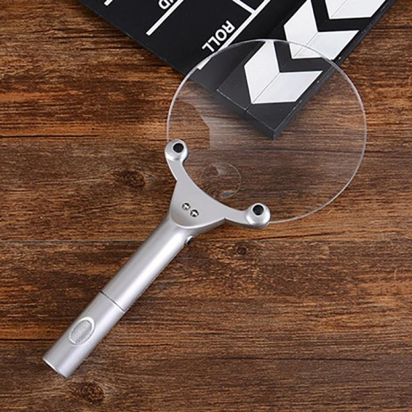 13cm Büyük Boy Çerçevesiz Led Işıklı Büyüteç - 3