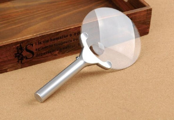 13cm Büyük Boy Çerçevesiz Led Işıklı Büyüteç - 5
