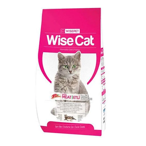 Wise Cat Meat Etli ve Pirinçli Yetişkin Kedi Maması 15 Kg