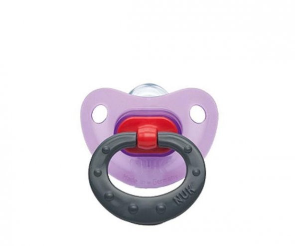 Nuk Fashion 6-18 Ay Silikon Emzik No:2 - Mor Gri