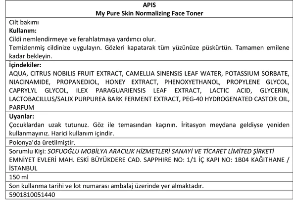 Cilt Dengeleyici Tonik - MY PURE SKIN - 150 Ml - 4