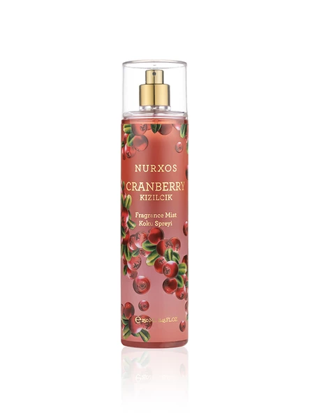 Nurxos 9886 Cranberry Kızılcık Hediyelik Kutulu 3'lü Set Vücut Spreyi & Losyon & Duş Jeli - 2
