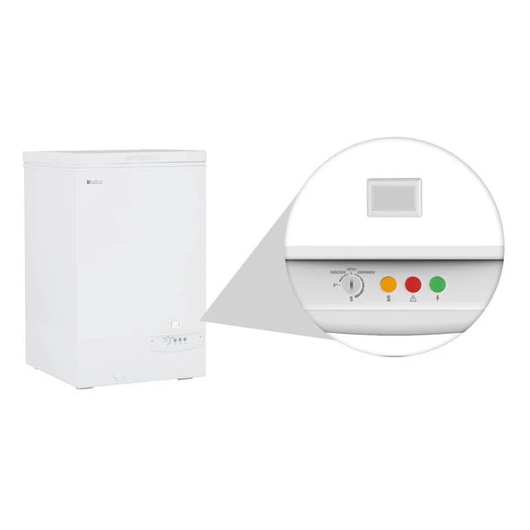 Uğur UDD 165 T D/S R63 Beyaz Yatay Derin Dondurucu - 5