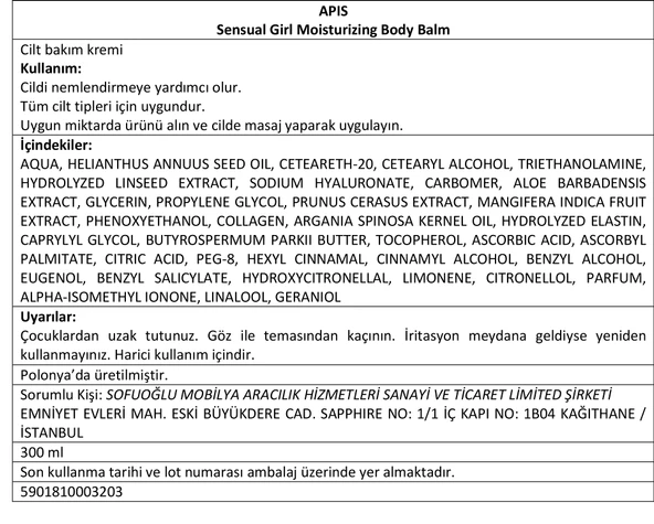 Nemlendirici Vücut Losyonu - SENSUAL GIRL - 300 Ml - 4