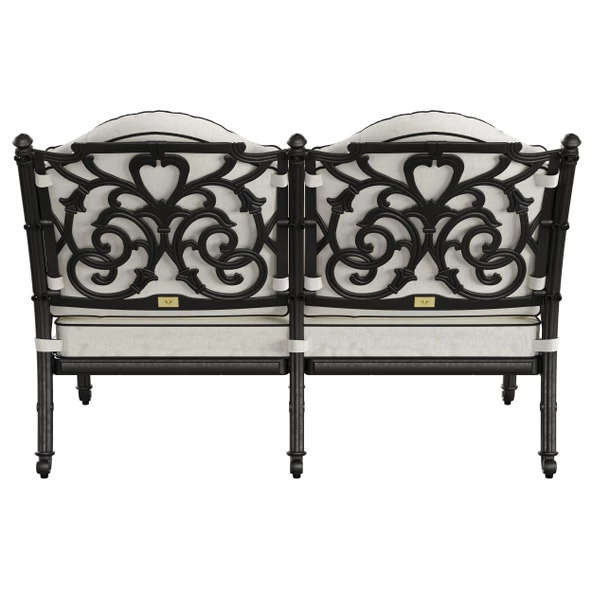 Bodrum Model Plastik Ferforje Görünümlü Oturma Grubu Bahçe, Balkon Takımı - 12