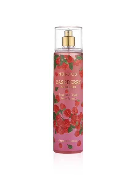 Nurxos 9888 Raspberry Ahududu Hediyelik Kutulu 3'lü Set Vücut Spreyi & Losyon & Duş Jeli - 2