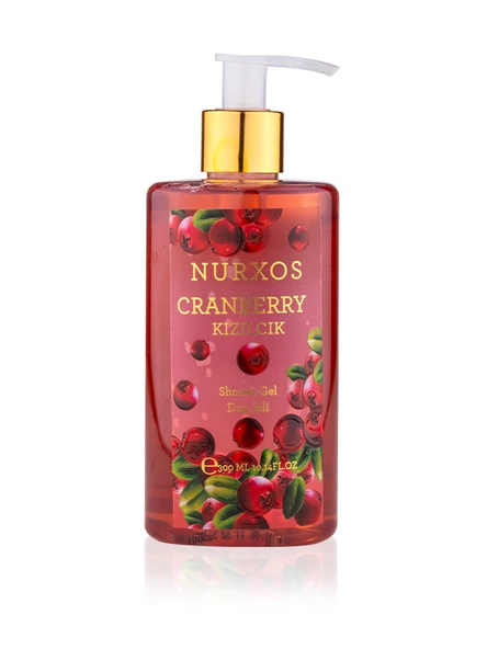 Nurxos 9886 Cranberry Kızılcık Hediyelik Kutulu 3'lü Set Vücut Spreyi & Losyon & Duş Jeli - 4