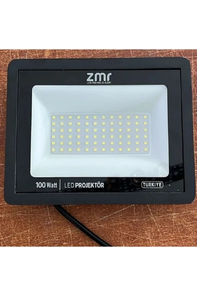 ZMR 100 WATT Beyaz IŞIK  Led Projektör Slim Kasa - Resim 2