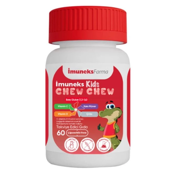 İmuneks Kids Chew Chew 60 Çiğenebilir Tablet