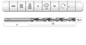EVAR  HSS   DIN 338 RN        MATKAP  10.7  MM - 1