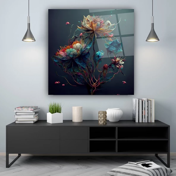 Sanat Eseri Dekoratif ve Modern Cam Tablo