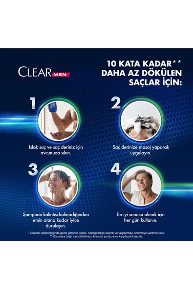 CLEAR MEN ŞAMPUAN 485ML-KAHVE ÇEKİRDEĞİ ÖZÜ - 3