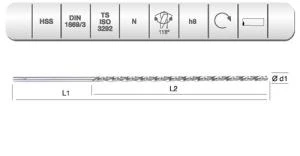 EVAR HSS DIN 1869/3 RN MATKAP 11.5 MM