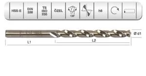 EVAR  HSSE  DIN 338 RN ALTIN SERİ MTK  7.5  MM