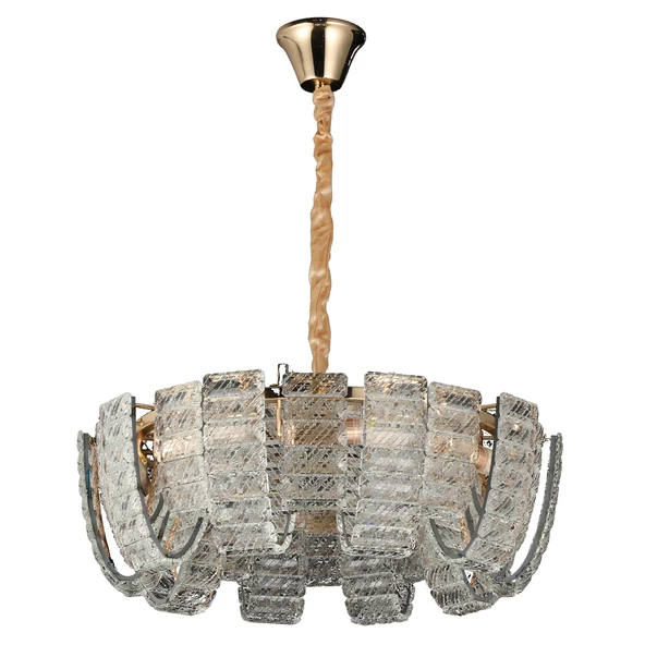 Apliqa Loya 60'lik Gold Kristal Taşlı Oturma Odası, Salon Sarkıt Avize - Resim 3