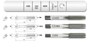 EVAR  HSS DIN351 3 LU EL KLZ    W 1/2''