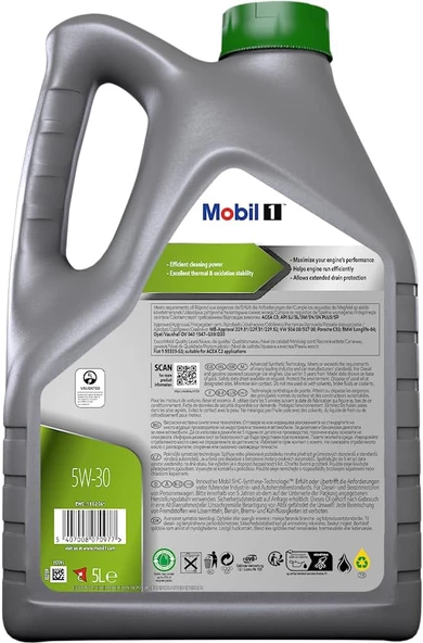 Mobil 1 ESP  5W-30 5 lt Motor Yağı - 2024 - 2