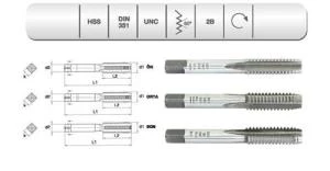 EVAR  HSS DIN 351 3LÜ EL KLZ UNC   3/8"X16(2