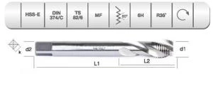 EVAR  HSSE DIN 374/C   35'  HELİS  M 8X1