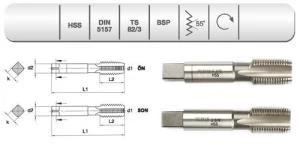 EVAR  HSS DIN 5157 2 Lİ EL KILAVUZU G 1/4"X1