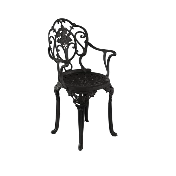 Ferforje Görünümlü Plastik Isparta Tek Sandalye, Bahçe, Balkon Ve Dış Mekanda Kullanılabilir Sandalye - 8