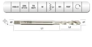 EVAR  HSSE DIN 371/C   35'  HELİS  M 12