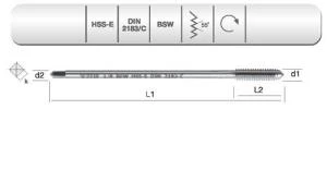 EVAR  HSS-E DIN 2183/C MAK.KLVZ.  W 9/16"X12