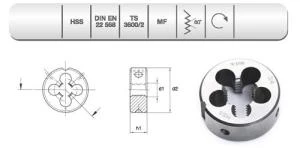 EVAR  HSS DIN 223/B METR.İNCE PAFTA M 20 x1.5