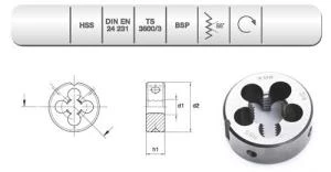 EVAR  HSS DIN 5158/B GAZ DİŞ BSP  G   3/4"X14