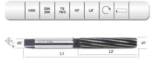 EVAR  HSS DIN 206 L-RN    EL RAYBASI 14.5MM H7