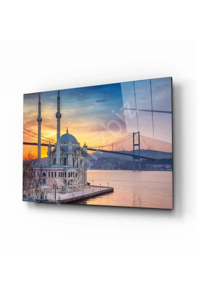 Soyut Dekoratif ve Modern Cam Tablo 4mm Dayanıklı Temperli Cam ürün görseli
