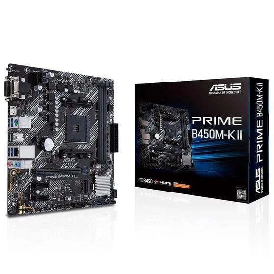 ASUS PRIME B450M-K II DDR4 4400MHz AM4 Micro ATX Anakart