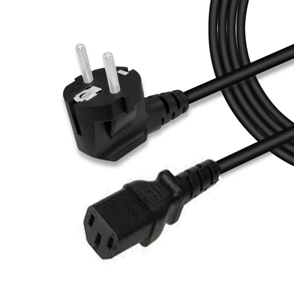 Bilgisayar Power Kablosu Monitör Güç Kablo 1.5 Metre Koruma Girişli