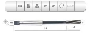 EVAR  HSS DIN 208 L-RN MAK.RAYBASI 16  MM.H7