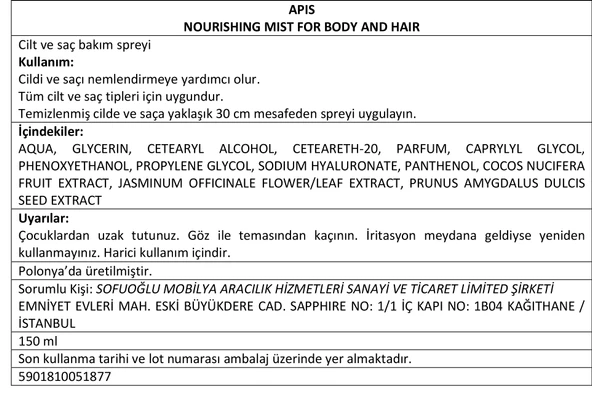 Vücut Ve Saç Besleyici Sprey - SUNNY RIO - 150 Ml - 4