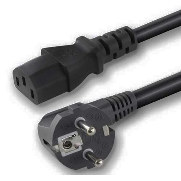 Bilgisayar Power Kablosu Monitör Güç Kablo 1.5 Metre Koruma Girişli - Resim 2