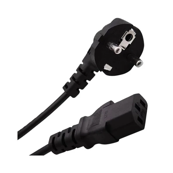 Bilgisayar Power Kablosu Monitör Güç Kablo 1.5 Metre Koruma Girişli - 5