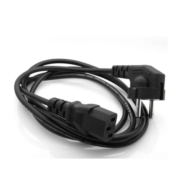 Bilgisayar Power Kablosu Monitör Güç Kablo 1.5 Metre Koruma Girişli - Resim 3