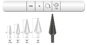 EVAR  HSS 5 KADEMELİ SAC DELME MAT.   4-12 MM