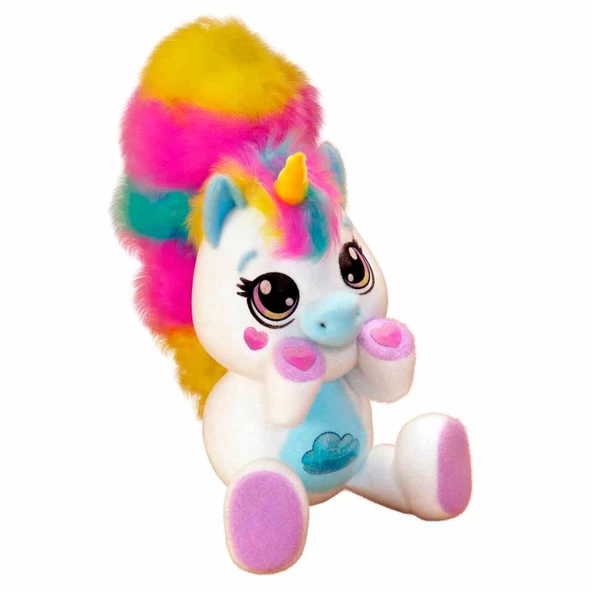 Furry Tails  Lily Sesli ve Işıklı Unicorn Peluş FURR001 - 4