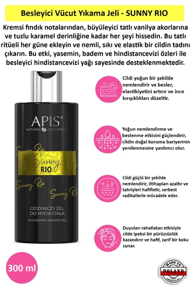 Besleyici Vücut Yıkama Jeli - SUNNY RIO - 300 Ml