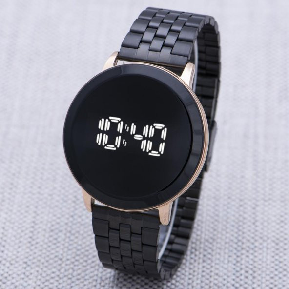 Unisex Çelik Kasa Klips Kordon Dijital Led Dokunmatik Kadın Kol Saati ST-303947