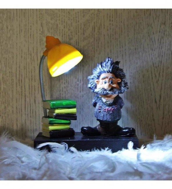 Einstein 2 Li Set Einstein Işıklı Biblo Einstein Puf Yastık - 2