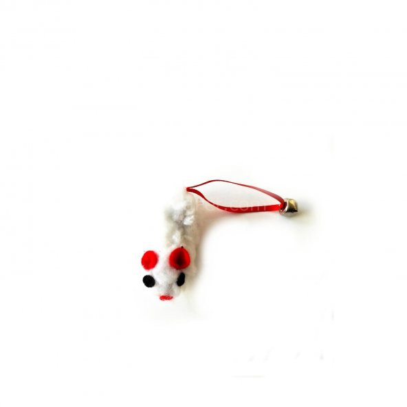 Eastland Kedi Oyuncak Fare Beyaz 6 cm Zilli 6 Adet