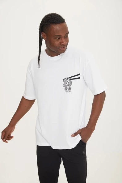 White NOODLE RELAX TEE - 3