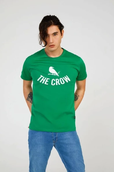 Aquamarine THE CROW LOGO TEE