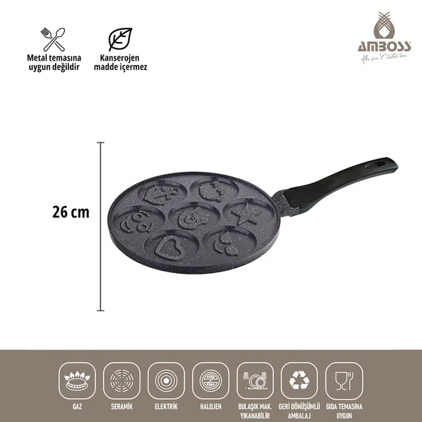 2 Parça Twn Krep Tava & Pankek Tava 26 Cm - 3