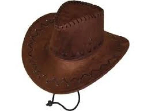 KAHVE RENGİ SÜET NUBUK KOVBOY FÖTR ŞAPKA STANDART BEDEN