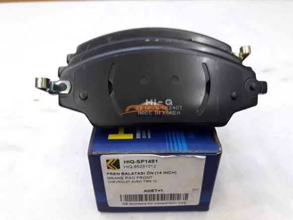 Chevrolet Yeni Aveo T300 Ön Fren Balatası Hi-Q ürün görseli 1