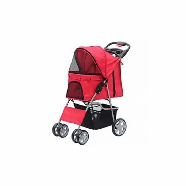 Pawise Kedi Köpek Gezdirme Puseti Kırmızı 68x46x100 cm - 3